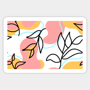 Abstract Floral Pattern Sticker